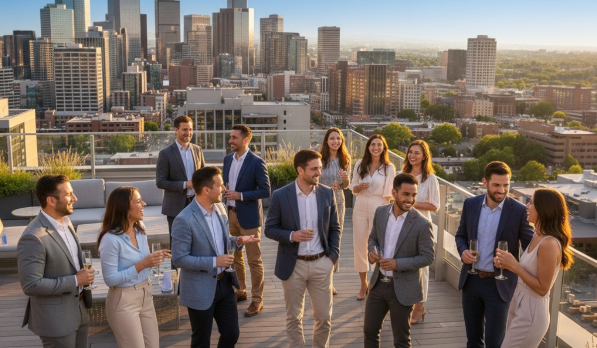 J1 intern housing in denver skyline
